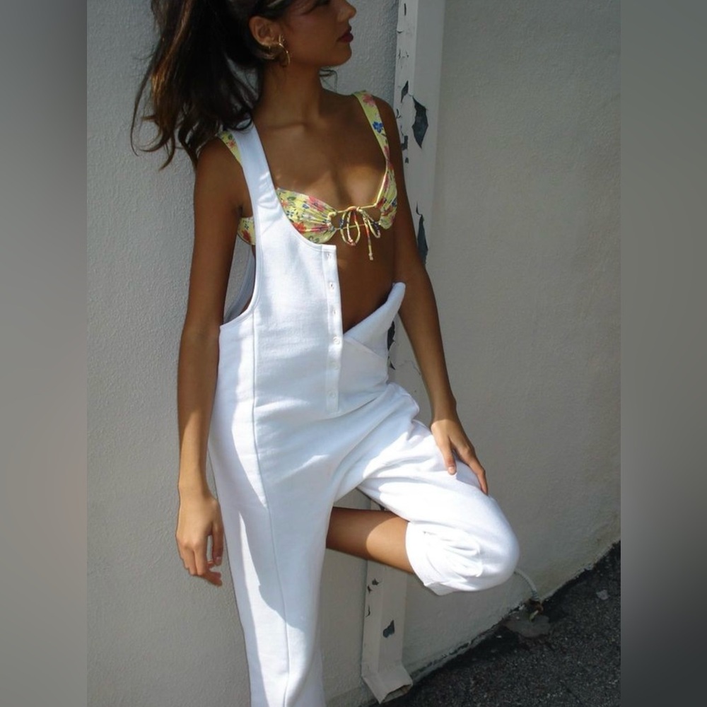 Are You Am I Sikka White Jumpsuit